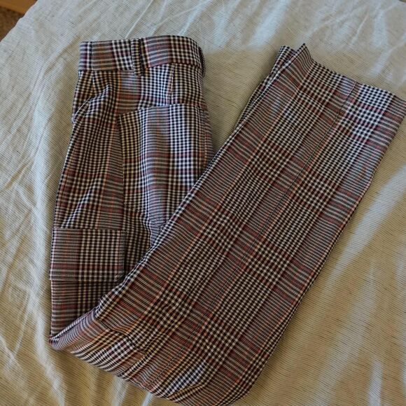 Thakoon Women's Plaid Straight-Leg Pants - Picture 1 of 6